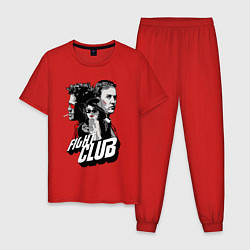 Пижама хлопковая мужская SOAP CLUB, цвет: красный