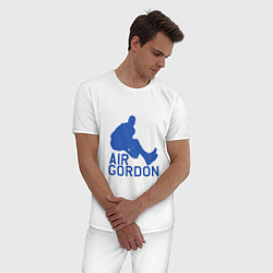 Пижама хлопковая мужская Air Gordon, цвет: белый — фото 2
