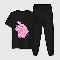 Мужская пижама Розовый слонёнок