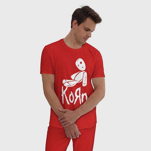 Мужская пижама Korn КоРн / Красный – фото 3
