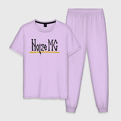 Пижама хлопковая мужская Нойз мс logo, цвет: лаванда