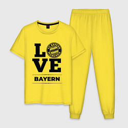 Пижама хлопковая мужская Bayern Love Классика, цвет: желтый