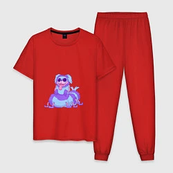 Пижама хлопковая мужская PJ Pug-a-PillarPoppyPlaytime2, цвет: красный
