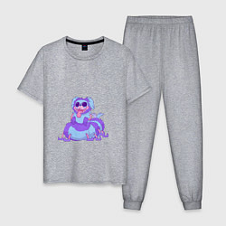 Пижама хлопковая мужская PJ Pug-a-PillarPoppyPlaytime2, цвет: меланж