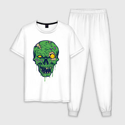Мужская пижама Зелёный зомби