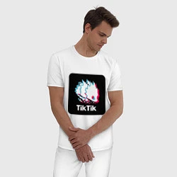 Пижама хлопковая мужская TikTik Hollow Knight, цвет: белый — фото 2