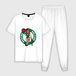 Пижама хлопковая мужская Celtics Girl, цвет: белый