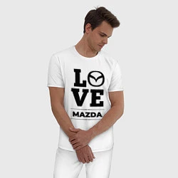 Пижама хлопковая мужская Mazda Love Classic, цвет: белый — фото 2