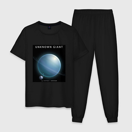 Мужская пижама Unknown Giant Неизвестный Гигант Space collections / Черный – фото 1