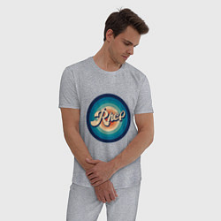 Пижама хлопковая мужская RHCP Circle, цвет: меланж — фото 2