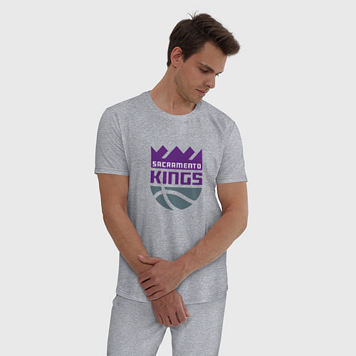 Мужская пижама Сакраменто Кингз NBA / Меланж – фото 3