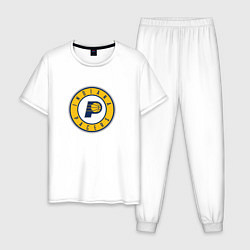 Пижама хлопковая мужская Индиана Пэйсерс NBA, цвет: белый