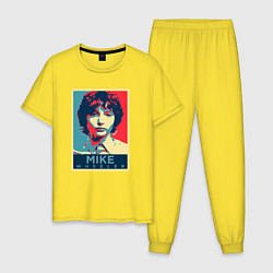 Пижама хлопковая мужская Stranger Things Майк, цвет: желтый