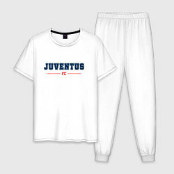 Пижама хлопковая мужская Juventus FC Classic, цвет: белый