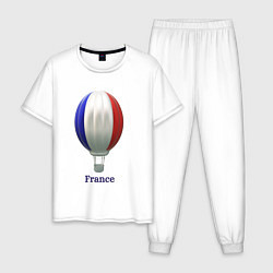 Мужская пижама 3d aerostat French flag