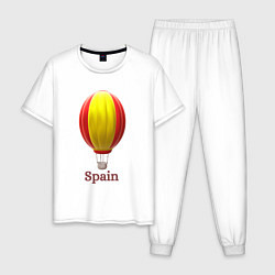 Мужская пижама 3d aerostat Spanish flag