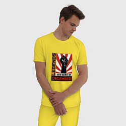 Пижама хлопковая мужская Декабрь - Легенда, цвет: желтый — фото 2