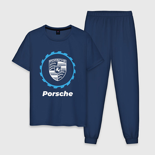 Мужская пижама Porsche в стиле Top Gear / Тёмно-синий – фото 1
