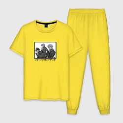 Пижама хлопковая мужская ID Вторжение арт, цвет: желтый