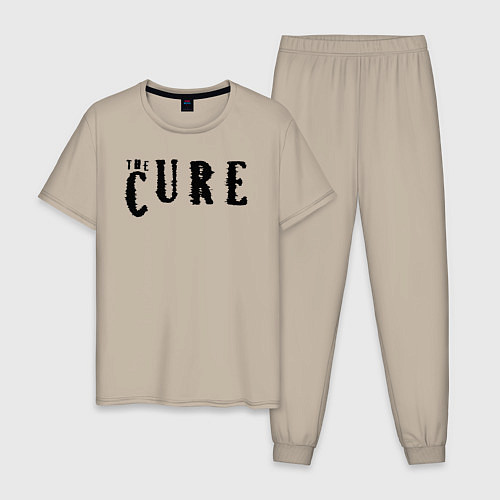 Мужская пижама The Cure лого / Миндальный – фото 1