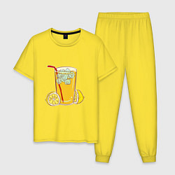 Мужская пижама Стакан с лимонным соком