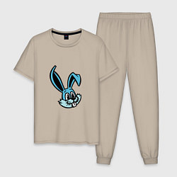Пижама хлопковая мужская Blue Bunny, цвет: миндальный