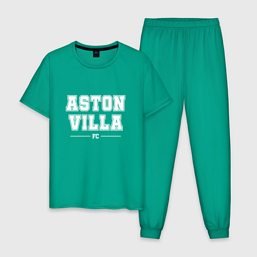 Мужская пижама Aston Villa football club классика / Зеленый – фото 1