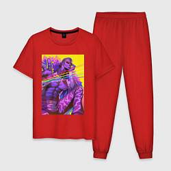 Пижама хлопковая мужская Дофламинго - One Piece, цвет: красный