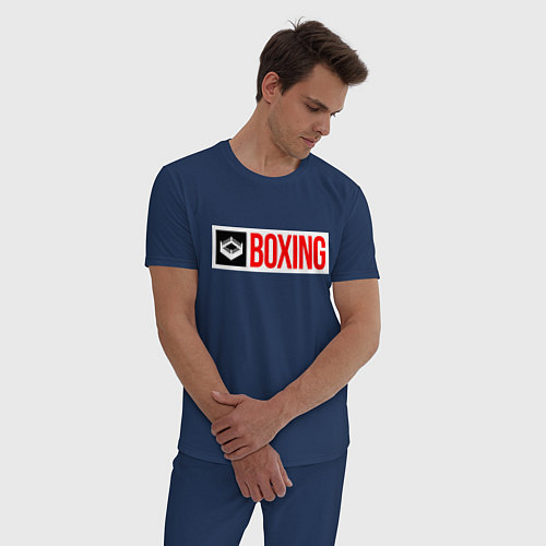 Мужская пижама Ring of boxing / Тёмно-синий – фото 3