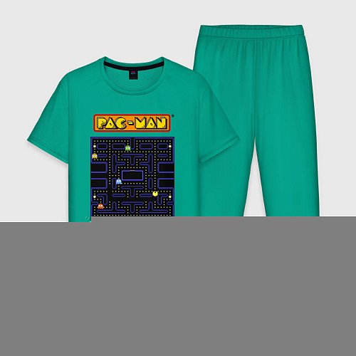 Мужская пижама Pac-Man на ZX-Spectrum / Зеленый – фото 1