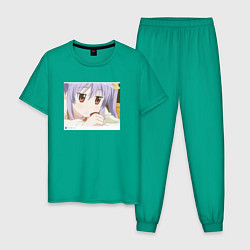 Пижама хлопковая мужская Sad Renge - Деревенская глубинка, цвет: зеленый