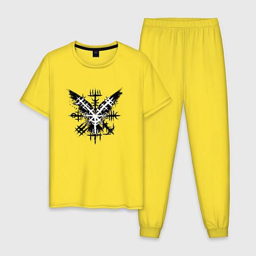 Мужская пижама Рунический ужас / Желтый – фото 1