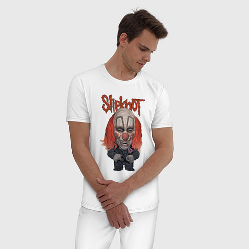 Мужская пижама Slipknot art / Белый – фото 3