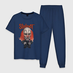 Пижама хлопковая мужская Slipknot art, цвет: тёмно-синий