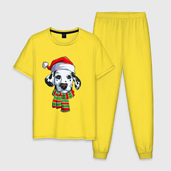 Мужская пижама Новогодний далматинец