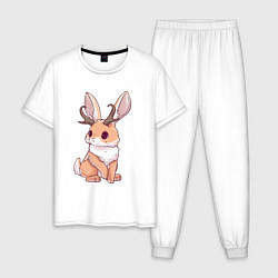 Мужская пижама Кролик с рожками - кролик олень