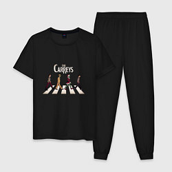 Пижама хлопковая мужская The Carreys, цвет: черный