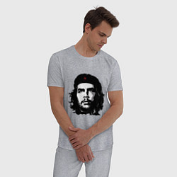 Пижама хлопковая мужская Ernesto Che Guevara, цвет: меланж — фото 2