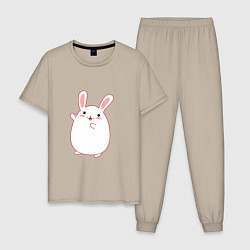 Мужская пижама Круглый кролик