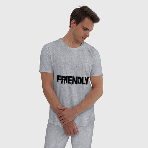 Мужская пижама DayZ: Im friendly / Меланж – фото 3