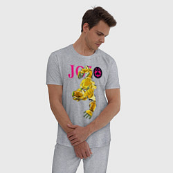Пижама хлопковая мужская The World - stand of Dio Brando - Jojo, цвет: меланж — фото 2