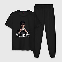 Мужская пижама Wednesday поправляет воротник