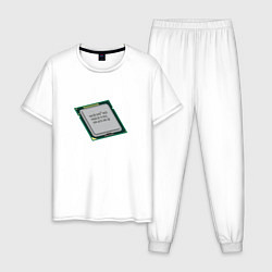Пижама хлопковая мужская IT Vagodroch processor, цвет: белый