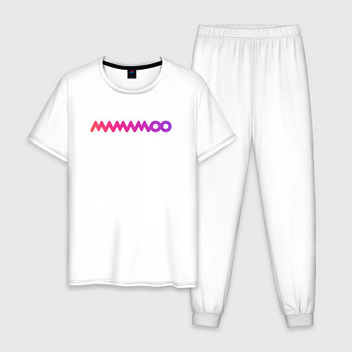 Мужская пижама Mamamoo gradient logo / Белый – фото 1