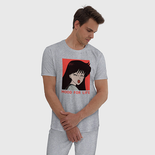 Мужская пижама Рей Хино / Меланж – фото 3