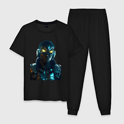 Пижама хлопковая мужская ArmorMan, цвет: черный