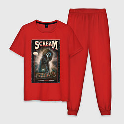 Пижама хлопковая мужская Ghostface, цвет: красный