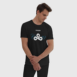 Пижама хлопковая мужская Cloud9 art, цвет: черный — фото 2