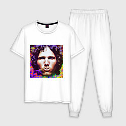 Мужская пижама Jim Morrison Glitch 25 Digital Art