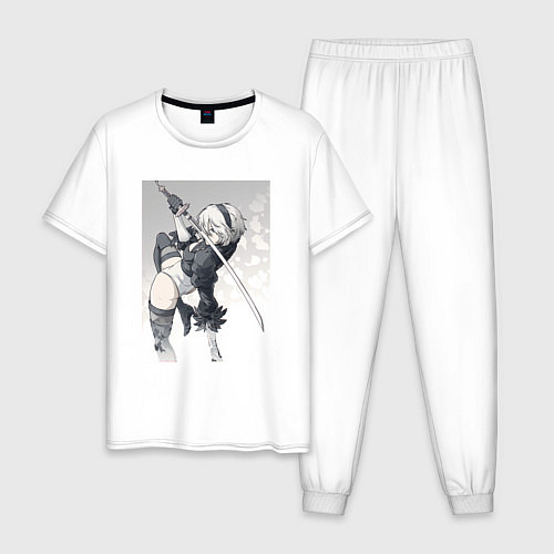 Мужская пижама Красотка Б2 / Белый – фото 1